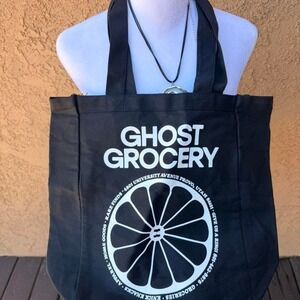 Lonely Ghost Grocery black tote bag
